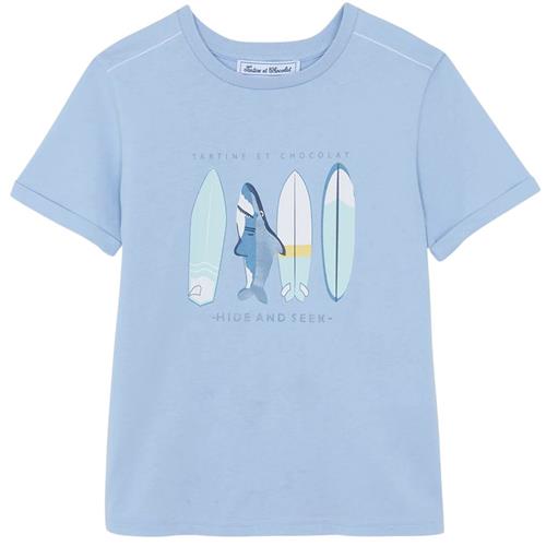 Tartine et Chocolat T-shirt Bleu Lavé | Blå | 6 years