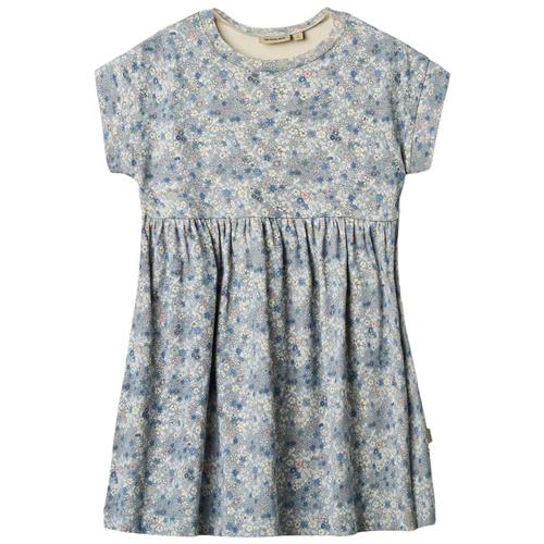 Wheat Emilie Jersey-kjole Blue Summer Flowers | Blå | 104 cm