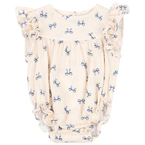 Konges Sløjd GOTS Coco Romper Bow Bleu |  | 6 months
