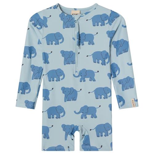 Kuling Paros UV-dragt Sky Blue Elephant | Blå | 110/116 cm