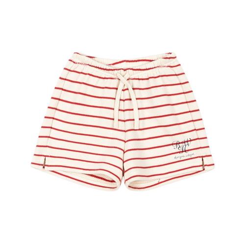 Konges Sløjd GOTS RHW X KS Largo Sweatshorts Porta Tripe | Hvid | 5-6 years