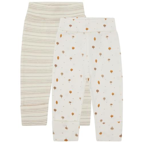 Hust&Claire Luca 2-pak Leggings Snow White | Hvid | 80 cm