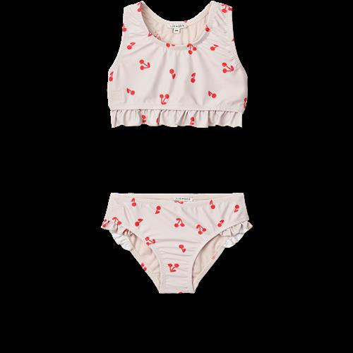 Liewood Bellamy Bikini-sæt Cherries Sandy 128 cm  Creme  128 cm  kvinde