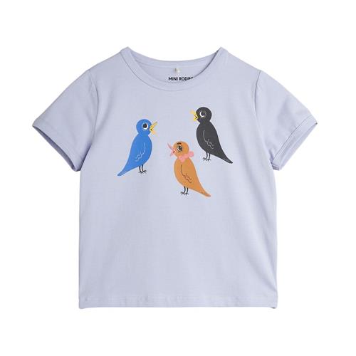 Mini Rodini GOTS Birds Sp Kortærmet T-shirt Purple | Lilla | 116/122 cm