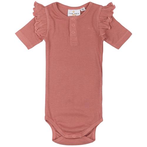 The New Siblings Oriel Ribbet Baby Body Old Rose | Lyserød | 74 cm