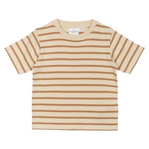 The New Siblings GOTS Nat Uni Tee Indian Tan Striped | Brun | 80 cm