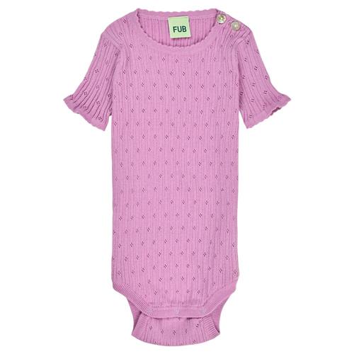 FUB Pointelle Baby Body Orchid | Lyserød | 92 cm