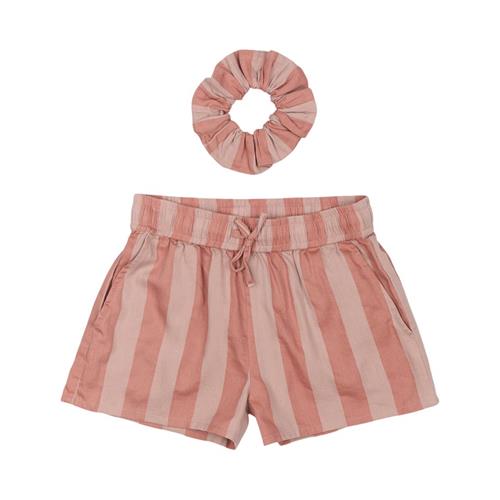 The New Ofelia Shorts Old Rose Striped | Lyserød | 7-8 years