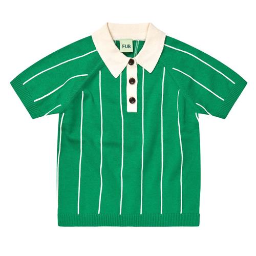 FUB Strikket Polotrøje Basil/ecru | Grønn | 140 cm