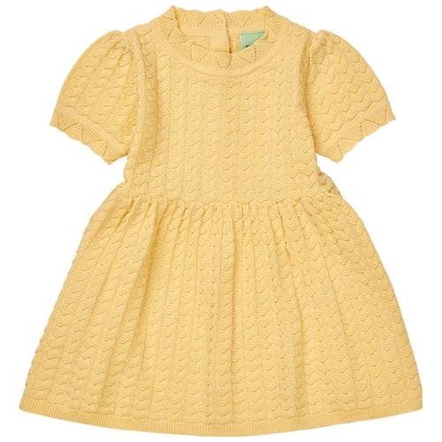 FUB Strikket Kjole Vanilla 68 cm  Gul  68 cm  kvinde