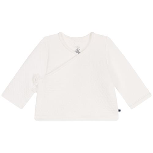 Petit Bateau Baby Wrap Cardigan I Bomuld Marshmallow | Hvid | 18 months