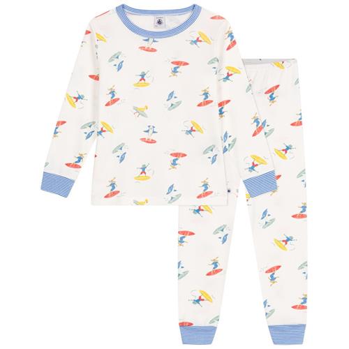 Petit Bateau Surfer Pyjamas I Bomuld Marshmallow Multicolor | Hvid | 3 years
