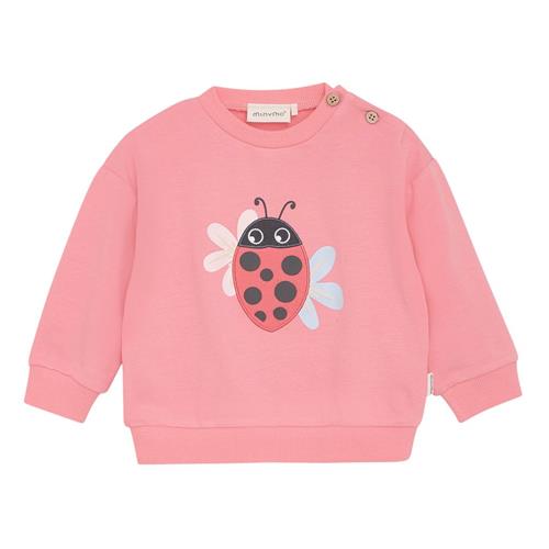 Minymo Sweatshirt Strawberry Pink | Lyserød | 80 cm