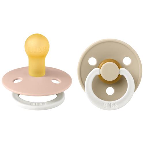 BIBS 2-Pack BIBS Colour Sut Af Latex Blush Glow / Vanilla Glow | Lyserød | 6+ months