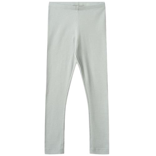 Wheat Maddy Ribbede Leggings Soft Blue | Blå | 116 cm