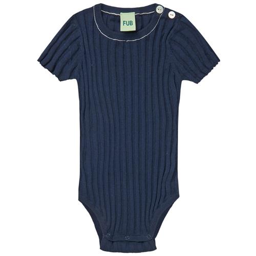 FUB Strikket Baby Body Dark Navy | Marine blå | 86 cm