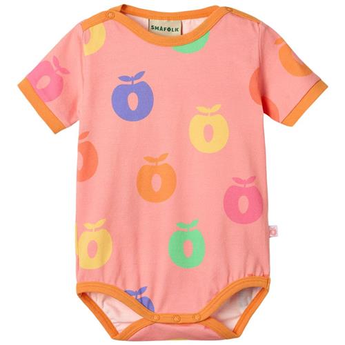 Småfolk Apples Kortærmet Baby Body Blossom | Lyserød | 74 cm