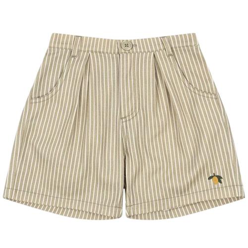 Konges Sløjd GOTS Frankie Shorts Tea Stripe | Beige | 3 years