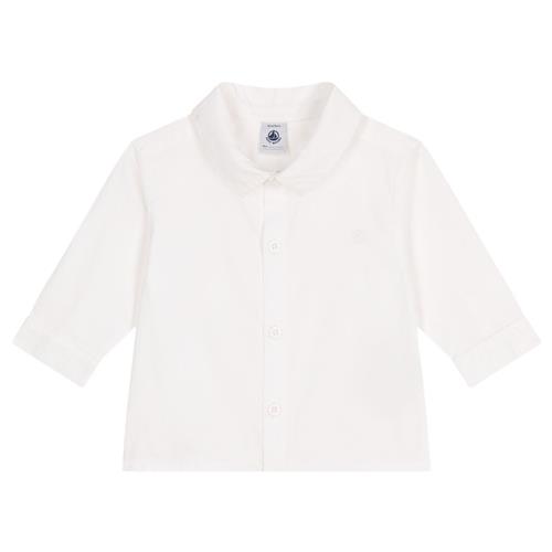Petit Bateau Plain Bomuldsskjorte Ecume | Hvid | 36 months