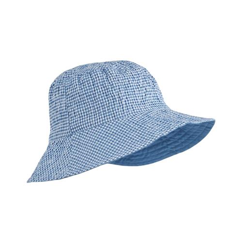 Liewood GOTS Damon Solhat Check Riverside Crisp White 1-2 Y  Blå  1-2 år  Unisex