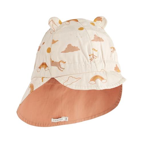 Liewood GOTS Gorm Vendbar Solhat Med Ører Dream Ecru |  | 6-9 months