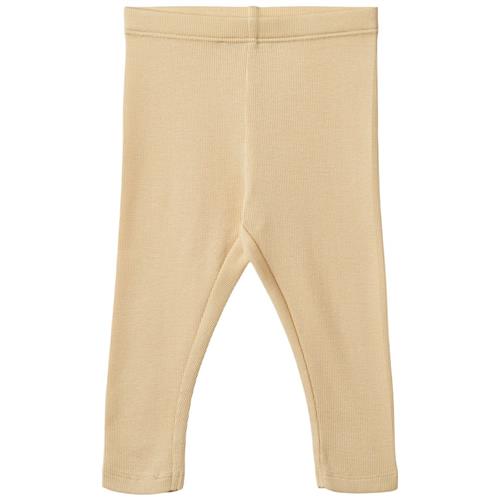 Wheat Maddy Ribbede Leggings Macadamia | Beige | 86 cm