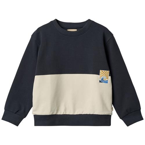 Wheat GOTS Steff Sweatshirt Navy | Marine blå | 128 cm
