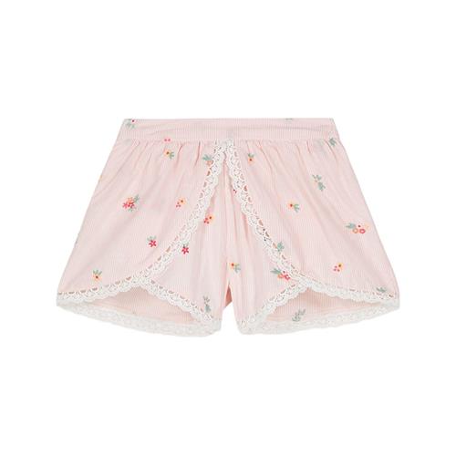 Louise Misha Asya Shorts Pink Bouquet Stripes | Lyserød | 4 years
