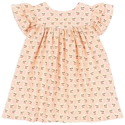 Konges Sløjd GOTS Coco Kjole Cherry Pink Motif | Lyserød | 7-8 years