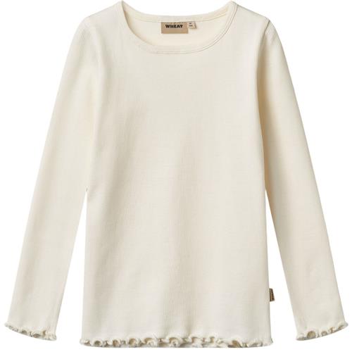 Wheat Ida Langærmet T-shirt Ivory |  | 128 cm