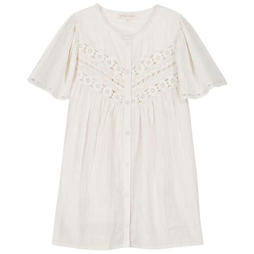 Louise Misha Morlina Kjole Snow Ostuni Checks | Hvid | 5 years