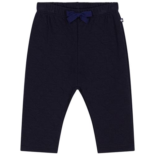 Petit Bateau Quiltede Rørstrikkede Bukser Smoking Blue | Marine blå | 3 months