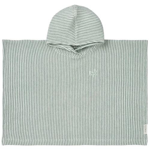 Liewood GOTS Paco Broderet Poncho Y/d Stripe Peppermint / Creme De La Creme | Grønn | 3-4 years