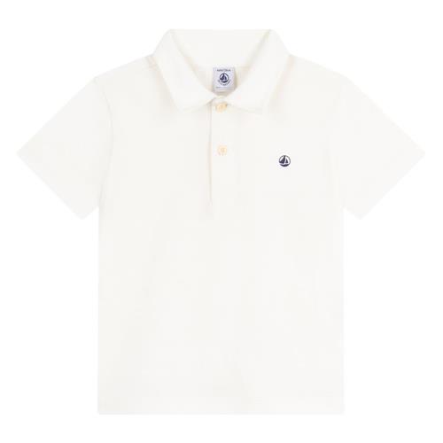 Petit Bateau Plain Polo Shirt I Bomuld Marshmallow | Hvid | 6 years
