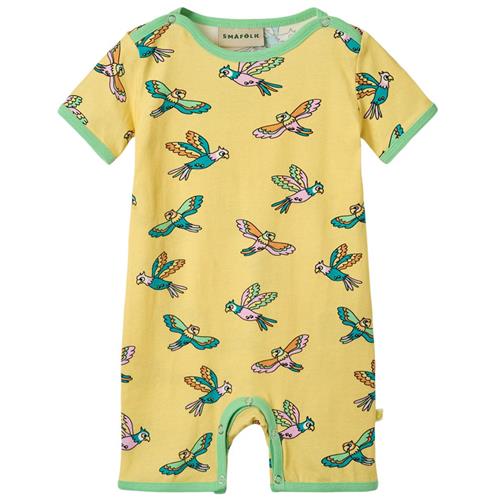 Småfolk Parrots Onesie Custard | Gul | 62 cm
