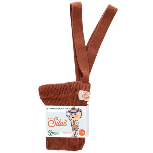 Silly Silas GOTS Korte Strømpebukser Cinnamon  1-2 Y  Orange.  1-2 år  unisex