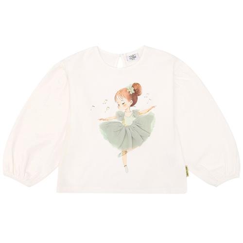 Hust&Claire Alma Langærmet T-shirt Ivory | Hvid | 110 cm