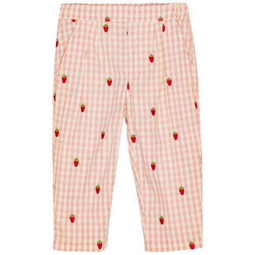 Flöss Dolly Bukser Pink Berry Gingham | Lyserød | 104 cm