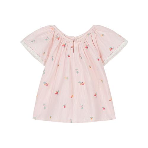 Louise Misha Antonia Bluse Pink Bouquet Stripes | Lyserød | 4 years