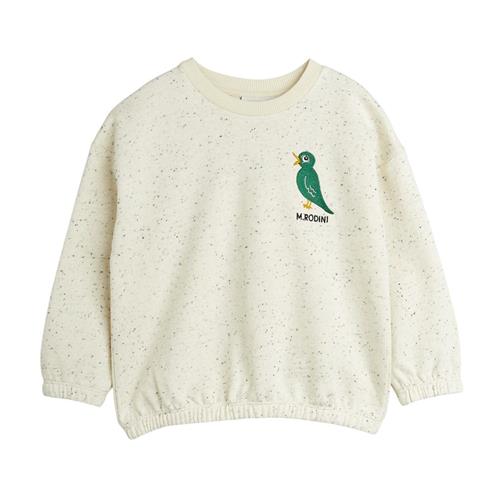 Mini Rodini GOTS Bird Emb Neps Sweatshirt Offwhite | Hvid | 116/122 cm