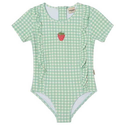 Kuling Symi UV-badedragt Mint Check | Grønn | 98/104 cm