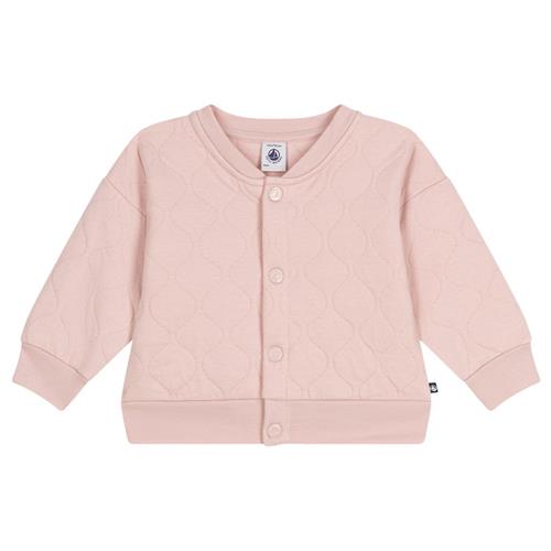 Petit Bateau Quiltet Rørstrikket Baseballjakke Saline Pink | Lyserød | 18 months