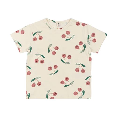 The New Siblings GOTS Olivia Tee White Swan Aop | Hvid | 92 cm
