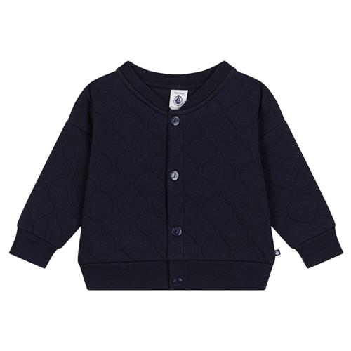 Petit Bateau Quiltet Rørstrikket Baseballjakke Smoking Blue | Marine blå | 6 months