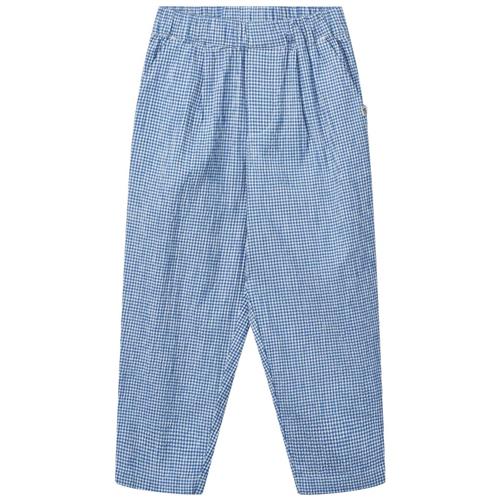 Liewood GOTS Borris Bukser Check Riverside Crisp White | Blå | 122 cm