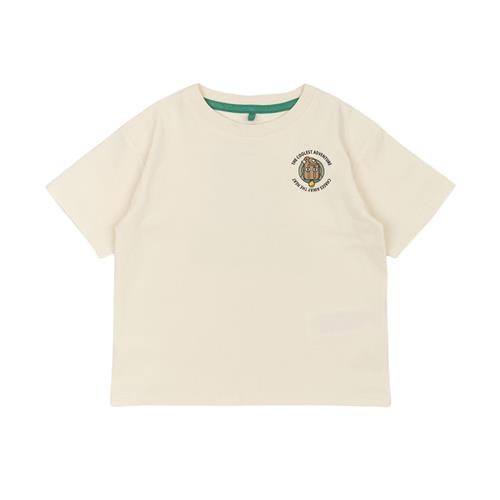 The New Siblings GOTS Ordell Tee White Swan | Hvid | 86 cm