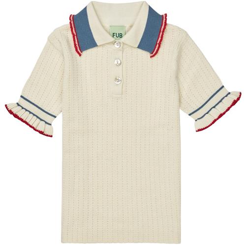 FUB Poloshirt Med Flæser Ecru |  | 80 cm