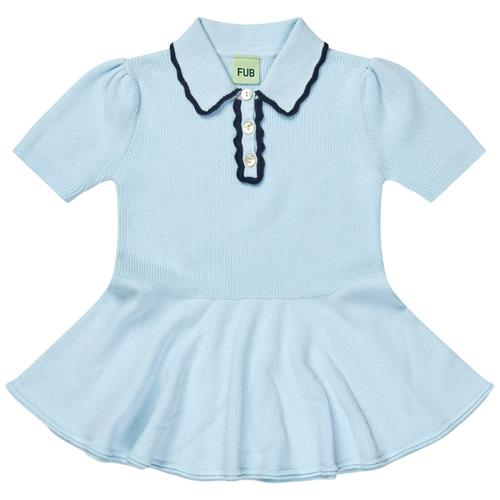FUB Strikket Bluse Light Blue | Blå | 100 cm