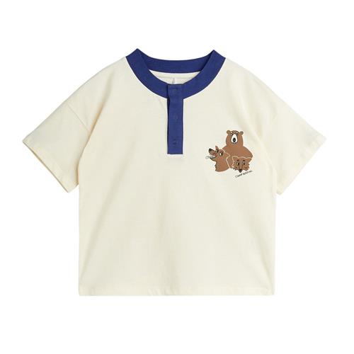 Mini Rodini GOTS Camp Rodini Sp Grandpa Tee Offwhite | Hvid | 92/98 cm