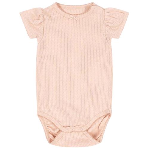 Konges Sløjd GOTS Minnie Puff-ærme Body Cameo Rose | Lyserød | 9 months